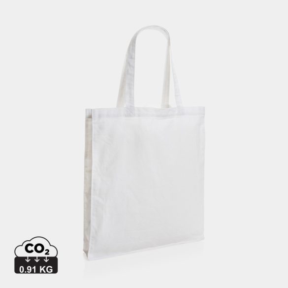 Impact AWARE™ Recycled cotton tote w/bottom 145g, white