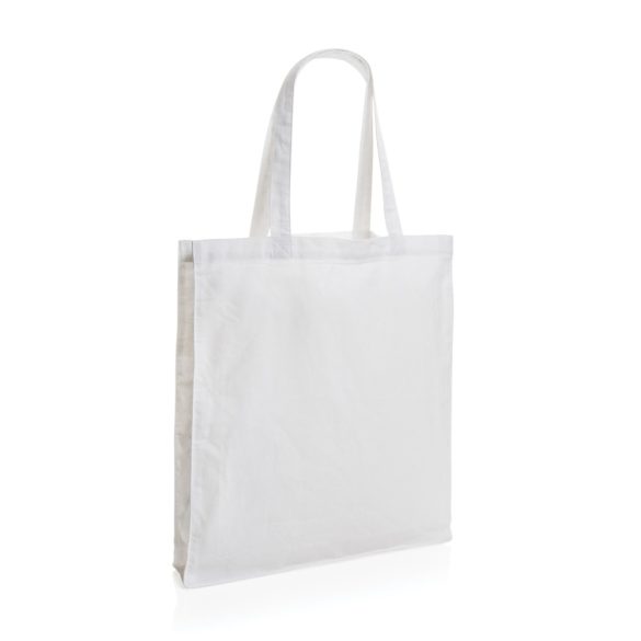 Impact AWARE™ Recycled cotton tote w/bottom 145g, white