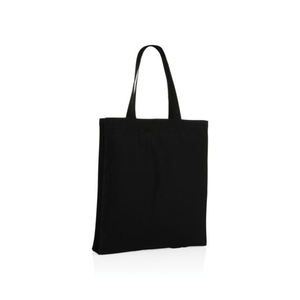 Impact AWARE™ Recycled cotton tote w/bottom 145g, black