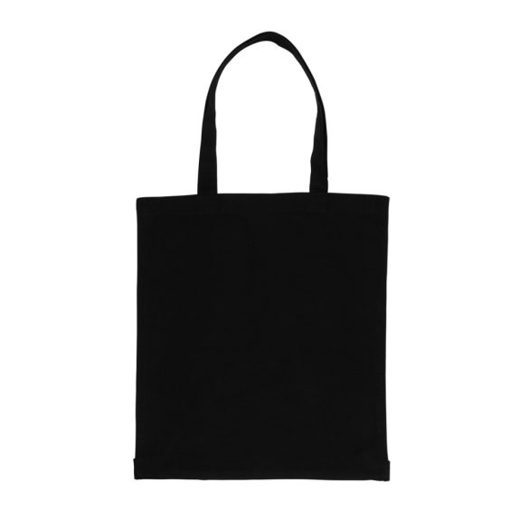 Impact AWARE™ Recycled cotton tote w/bottom 145g, black