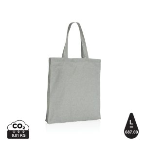 Impact AWARE™ Recycled cotton tote w/bottom 145g, grey