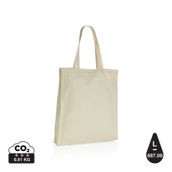 Impact AWARE™ Recycled cotton tote w/bottom 145g, white