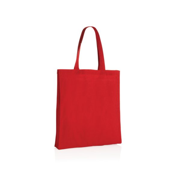 Impact AWARE™ Recycled cotton tote w/bottom 145g, red