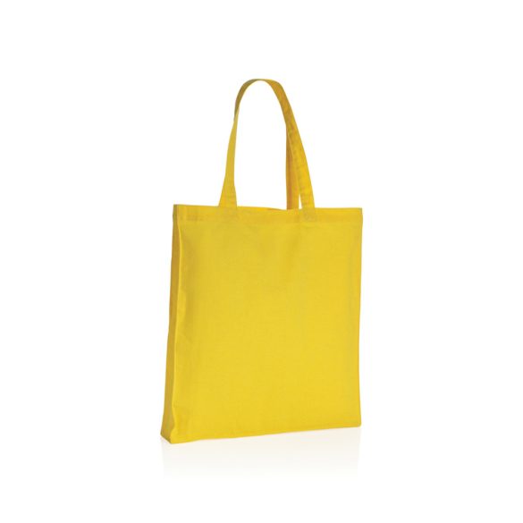 Impact AWARE™ Recycled cotton tote w/bottom 145g, yellow