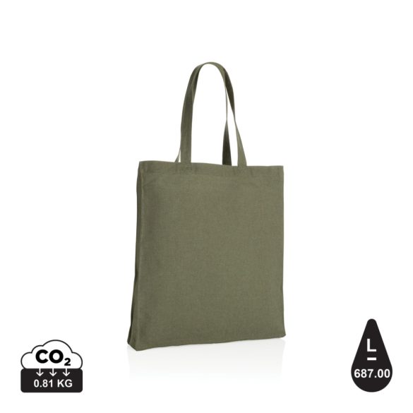 Impact AWARE™ Recycled cotton tote w/bottom 145g, green