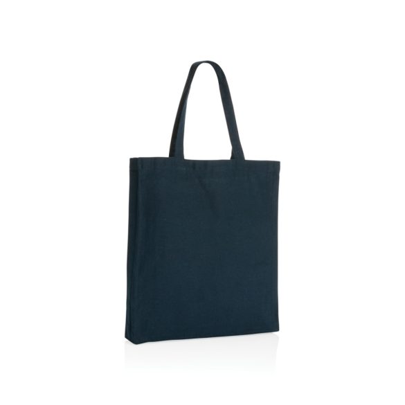 Impact AWARE™ Recycled cotton tote w/bottom 145g, navy