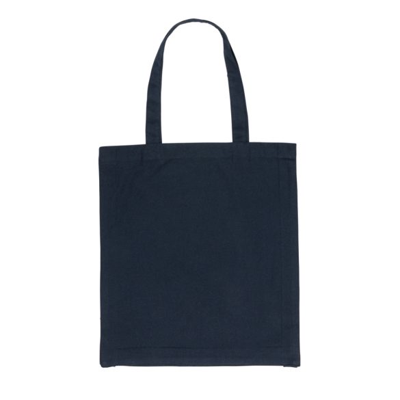 Impact AWARE™ Recycled cotton tote w/bottom 145g, navy