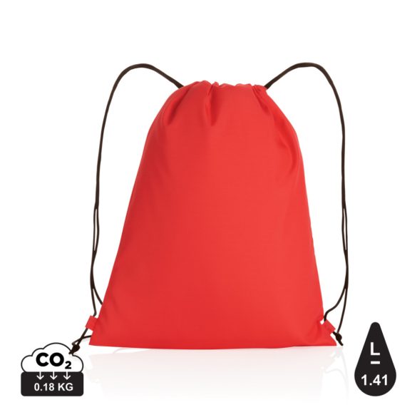 Impact AWARE™ RPET 190T drawstring bag, red