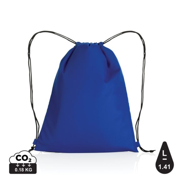 Impact AWARE™ RPET 190T drawstring bag, blue