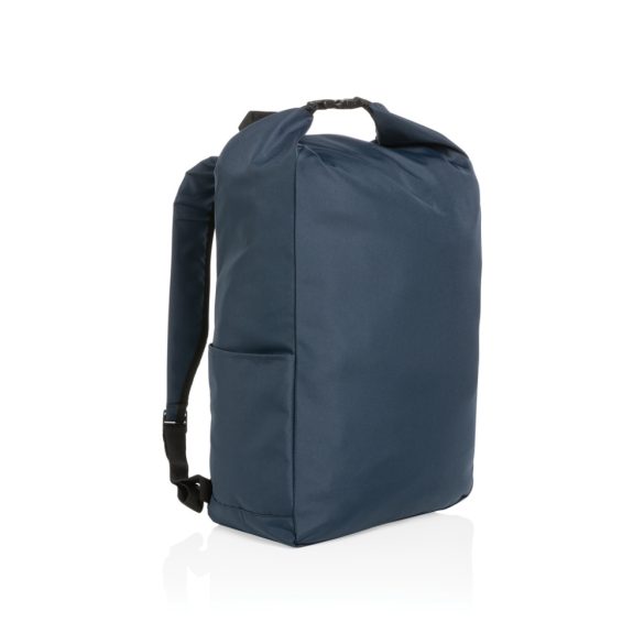 Impact AWARE™ RPET lightweight rolltop backpack, navy