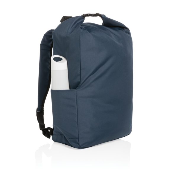 Impact AWARE™ RPET lightweight rolltop backpack, navy