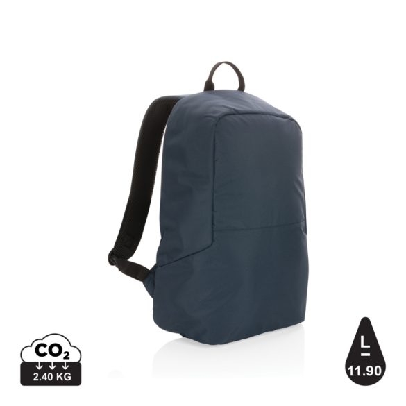 Impact AWARE™ RPET anti-theft backpack, navy