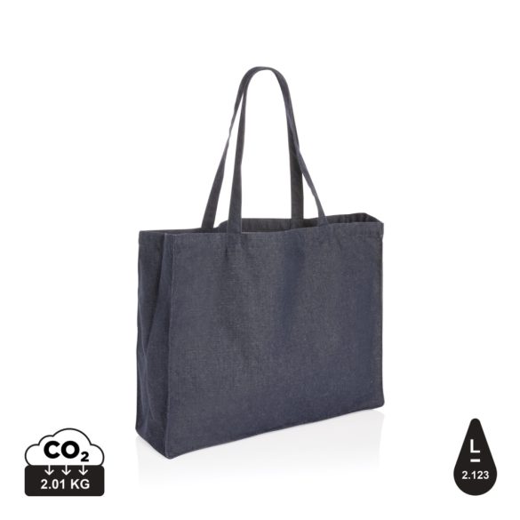 Impact AWARE™ recycled denim shopper, blue