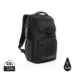   Swiss Peak AWARE™ RPET Voyager 15.6" laptop backpack, black