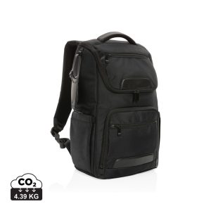 Swiss Peak AWARE™ RPET Voyager 15.6" laptop backpack, black