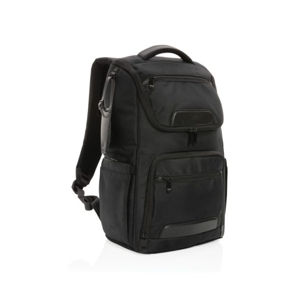 Swiss Peak AWARE™ RPET Voyager 15.6" laptop backpack, black