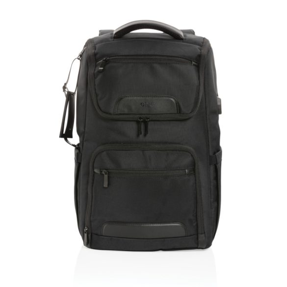 Swiss Peak AWARE™ RPET Voyager 15.6" laptop backpack, black