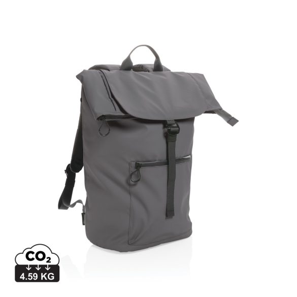 Impact AWARE™ RPET water resistant 15.6" laptop backpack, anthracite
