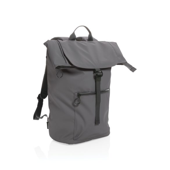 Impact AWARE™ RPET water resistant 15.6" laptop backpack, anthracite