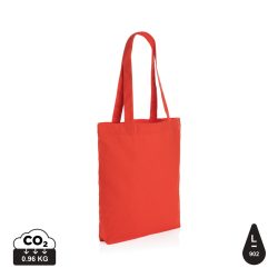 Impact Aware™ 285 gsm rcanvas tote bag, red
