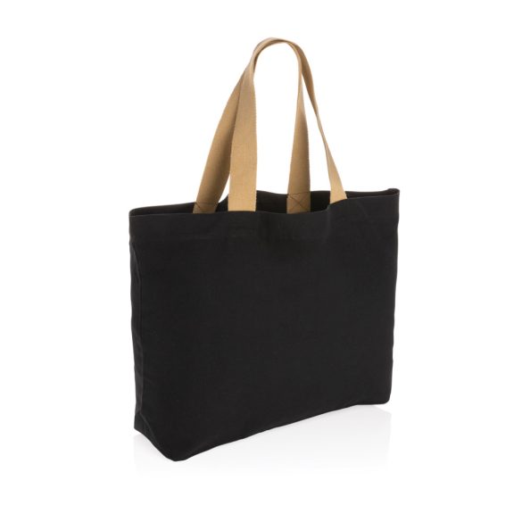 Impact Aware™ 240 gsm rcanvas large tote undyed, black