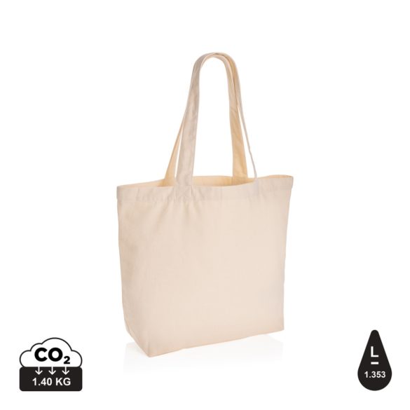 Impact Aware™ 240 gsm rcanvas shopper w/pocket undyed, off white