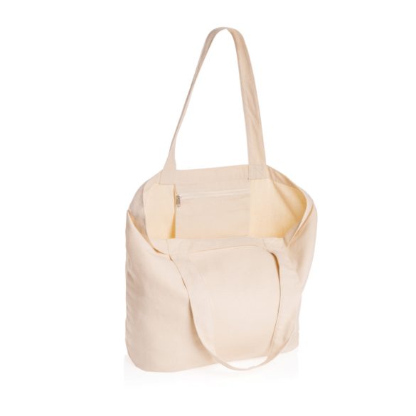 Impact Aware™ 240 gsm rcanvas shopper w/pocket undyed, off white