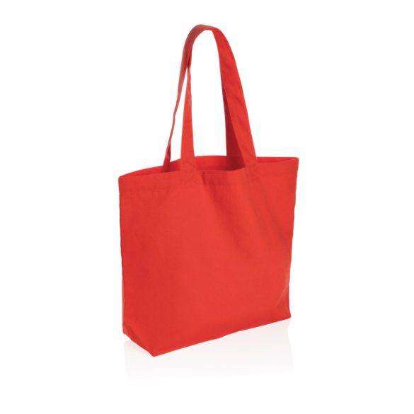 Impact Aware™ 240 gsm rcanvas shopper w/pocket, red