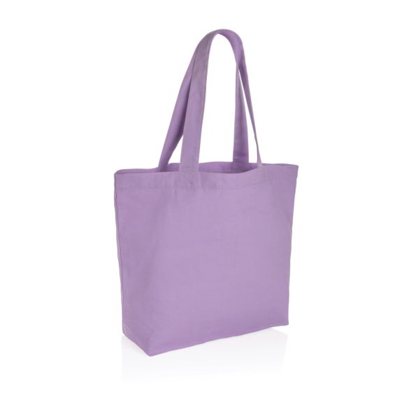 Impact Aware™ 240 gsm rcanvas shopper w/pocket, lavender