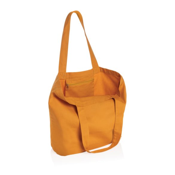 Impact Aware™ 240 gsm rcanvas shopper w/pocket, orange