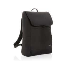   Swiss Peak Fern AWARE™ RPET all over zipper 15.6" backpack, black