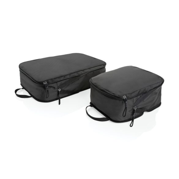 Swiss Peak Ridge AWARE™ RPET compression travel cubes 2pc, black