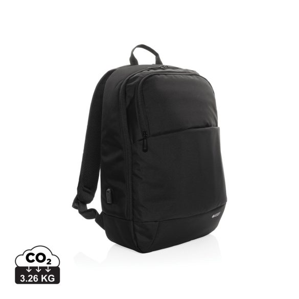 Swiss Peak AWARE™ modern 15.6" laptop backpack, black