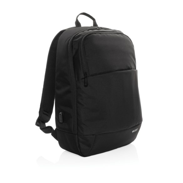 Swiss Peak AWARE™ modern 15.6" laptop backpack, black