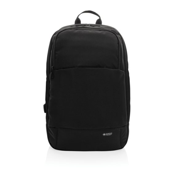 Swiss Peak AWARE™ modern 15.6" laptop backpack, black
