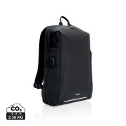 Swiss Peak AWARE™ RFID and USB A laptop backpack, black