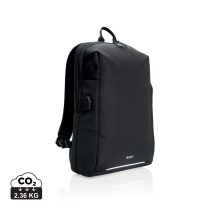 Swiss Peak AWARE™ RFID and USB A laptop backpack, black
