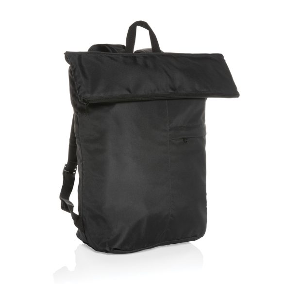Dillon AWARE™ RPET lightweight foldable backpack, black