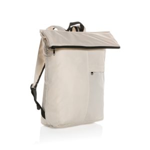 Dillon AWARE™ RPET lighweight foldable backpack, off white