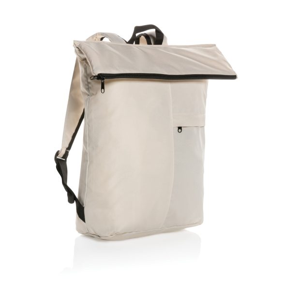 Dillon AWARE™ RPET lightweight foldable backpack, off white