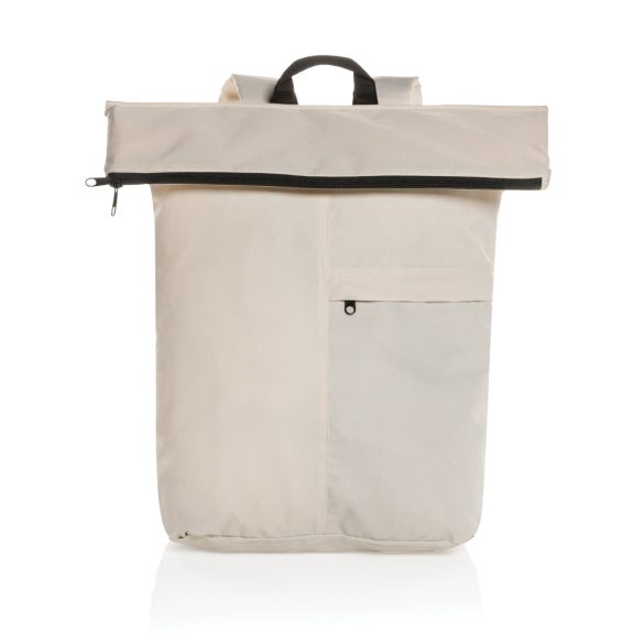 Dillon AWARE™ RPET lightweight foldable backpack, off white