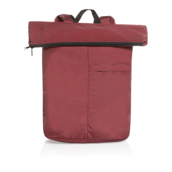Dillon AWARE™ RPET lighweight foldable backpack, red