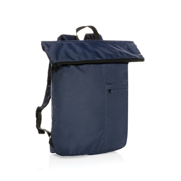 Dillon AWARE™ RPET lighweight foldable backpack, navy