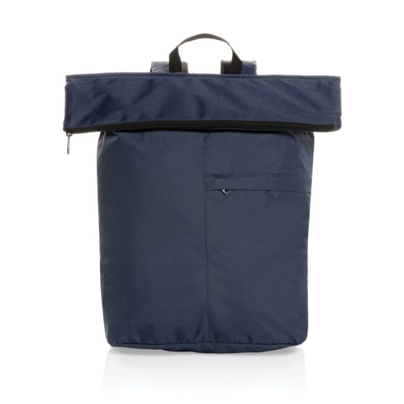 Dillon AWARE™ RPET lighweight foldable backpack, navy