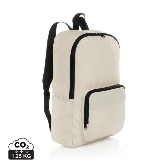 Dillon AWARE™ RPET foldable classic backpack, off white