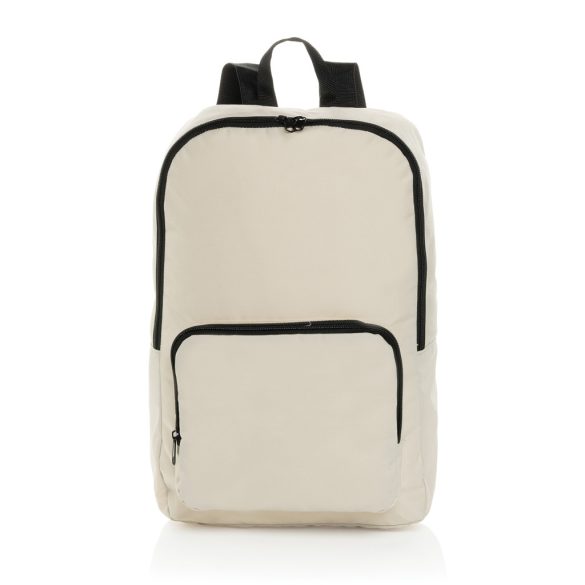 Dillon AWARE™ RPET foldable classic backpack, off white