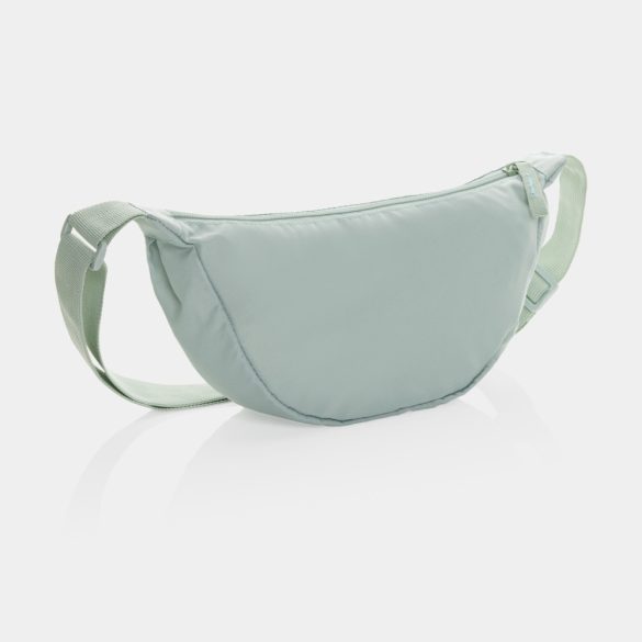 Crescent AWARE™ RPET half moon sling bag, iceberg green