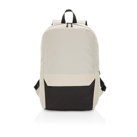 Kazu AWARE™ RPET basic 15.6 inch laptop backpack, off white