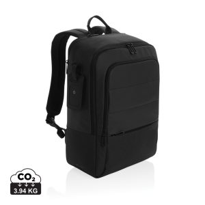 Armond AWARE™ RPET 15.6 inch deluxe laptop backpack, black
