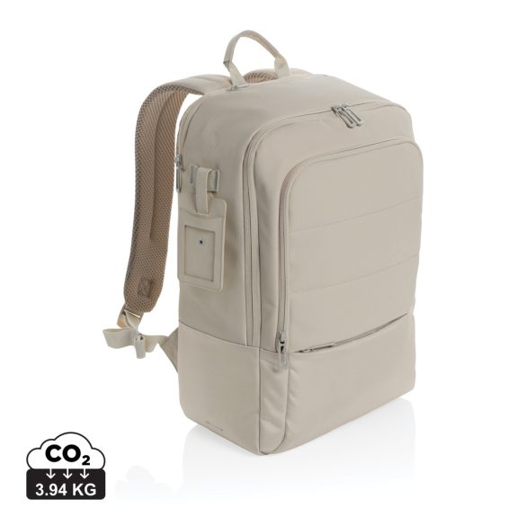 Armond AWARE™ RPET 15.6 inch deluxe laptop backpack, beige